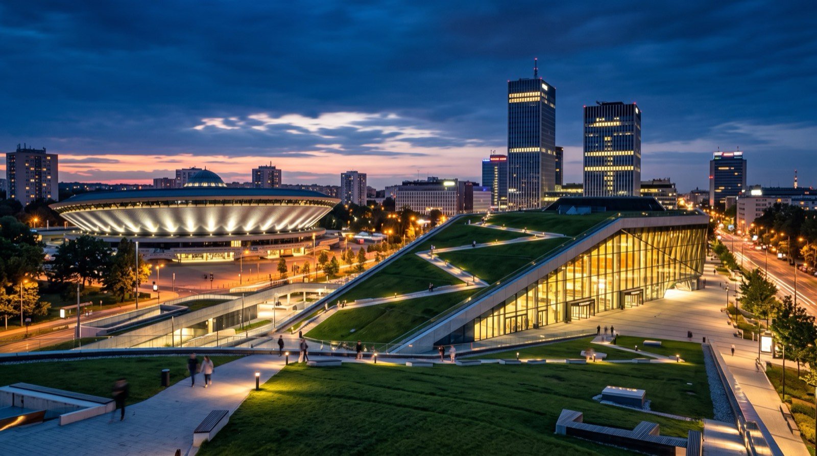 Katowice şehir görünümü